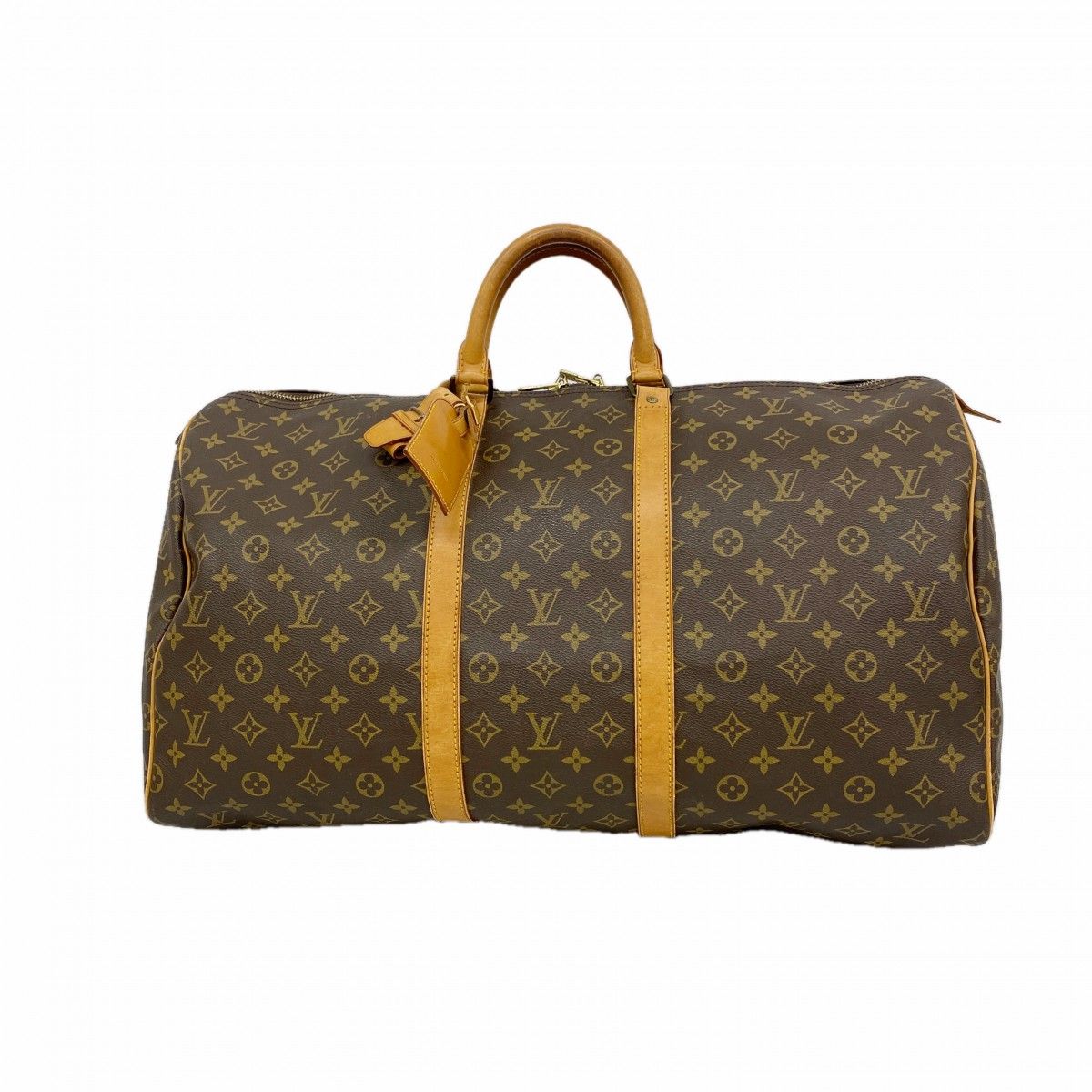 Louis Vuitton Boston Bag Monogram Keepall 55 Brown