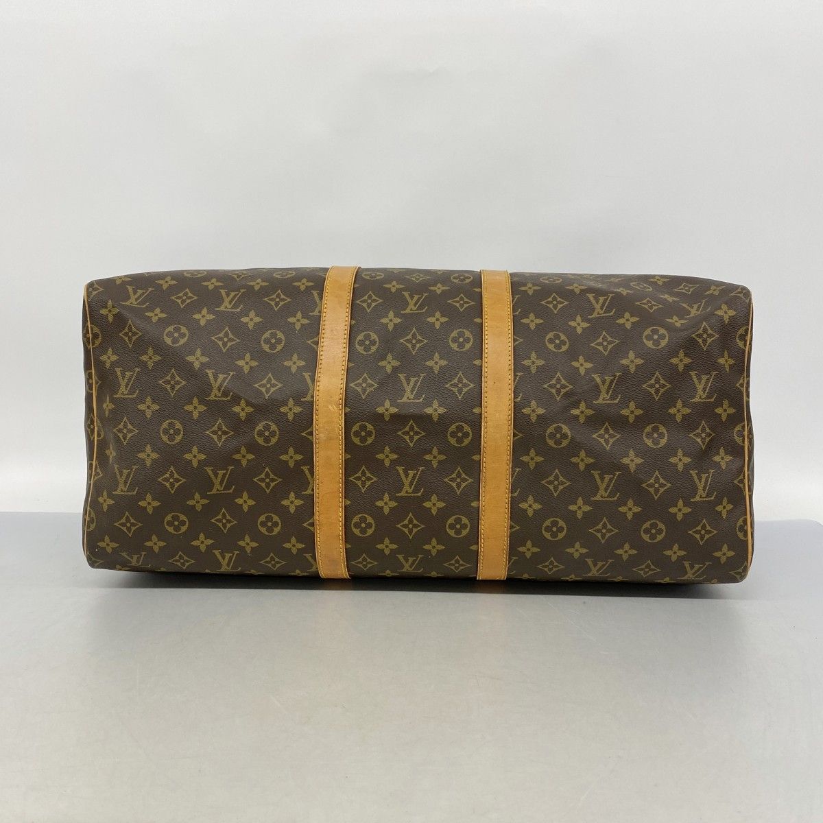 Louis Vuitton Boston Bag Monogram Keepall 55 Brown — view 3