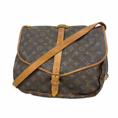 Louis Vuitton Shoulder Bag Monogram Saumur 35 Brown