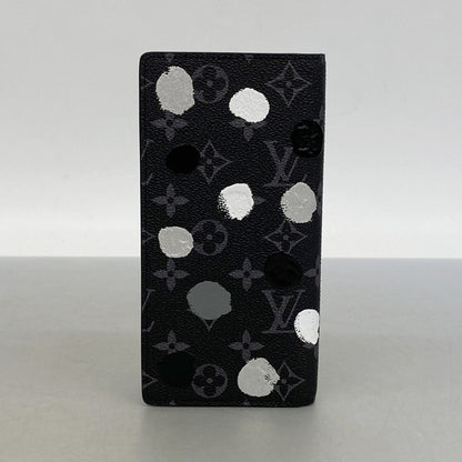 Louis Vuitton Wallet Monogram Eclipse Portefeuille Brazza Black — view 5