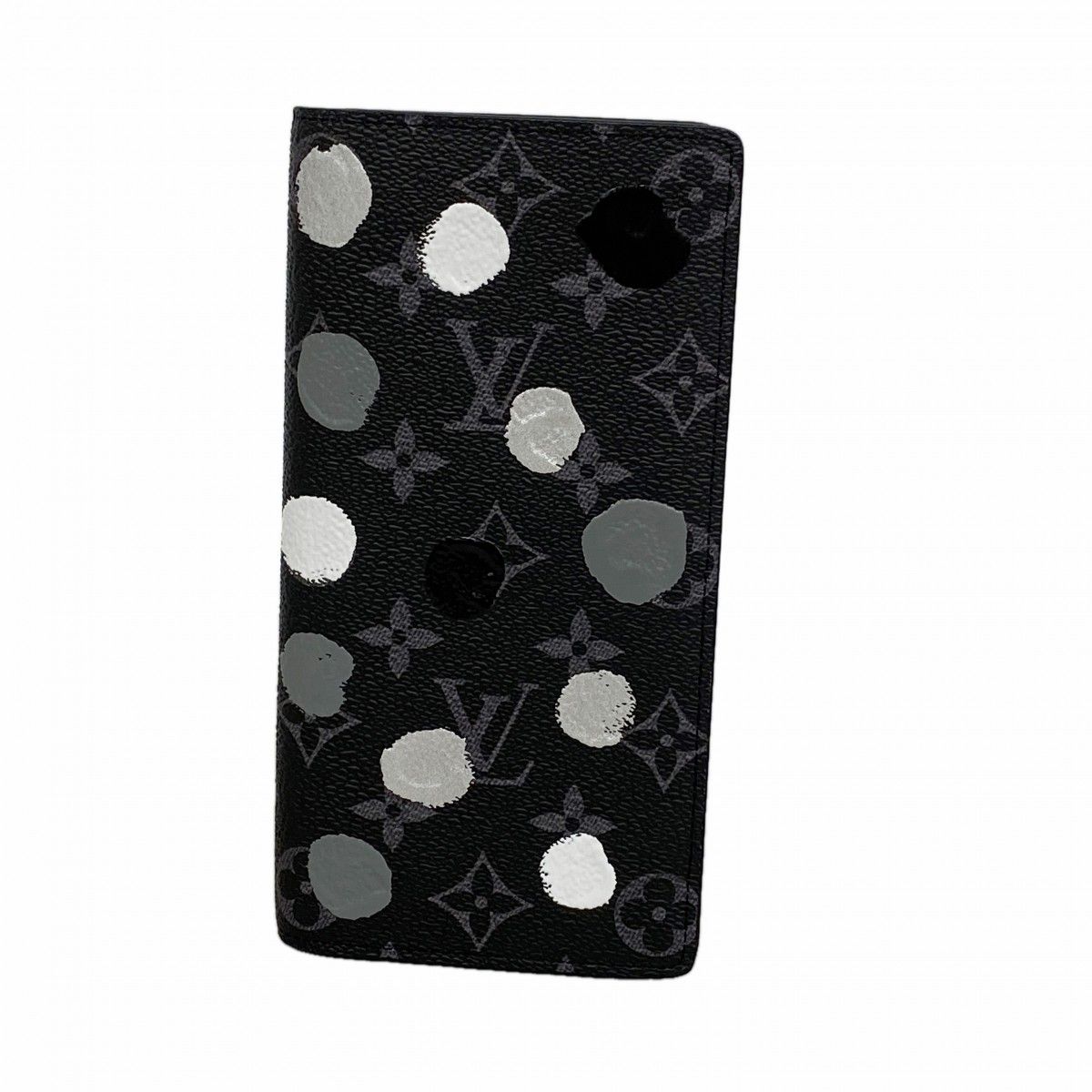 Louis Vuitton Wallet Monogram Eclipse Portefeuille Brazza Black