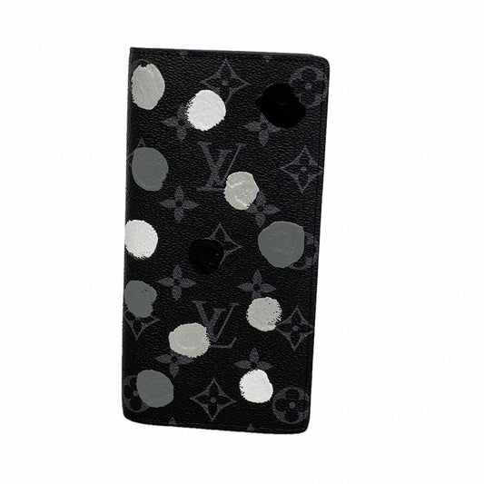 Louis Vuitton Wallet Monogram Eclipse Portefeuille Brazza Black