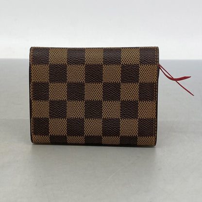 Louis Vuitton Tri Foldwallet Damier Portefeuille Victorine Ebenuladies Wallet — view 5