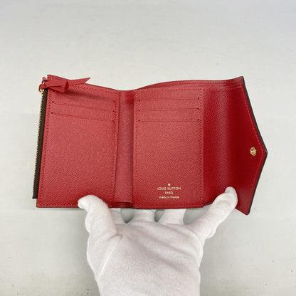 Louis Vuitton Tri Foldwallet Damier Portefeuille Victorine Ebenuladies Wallet — view 3
