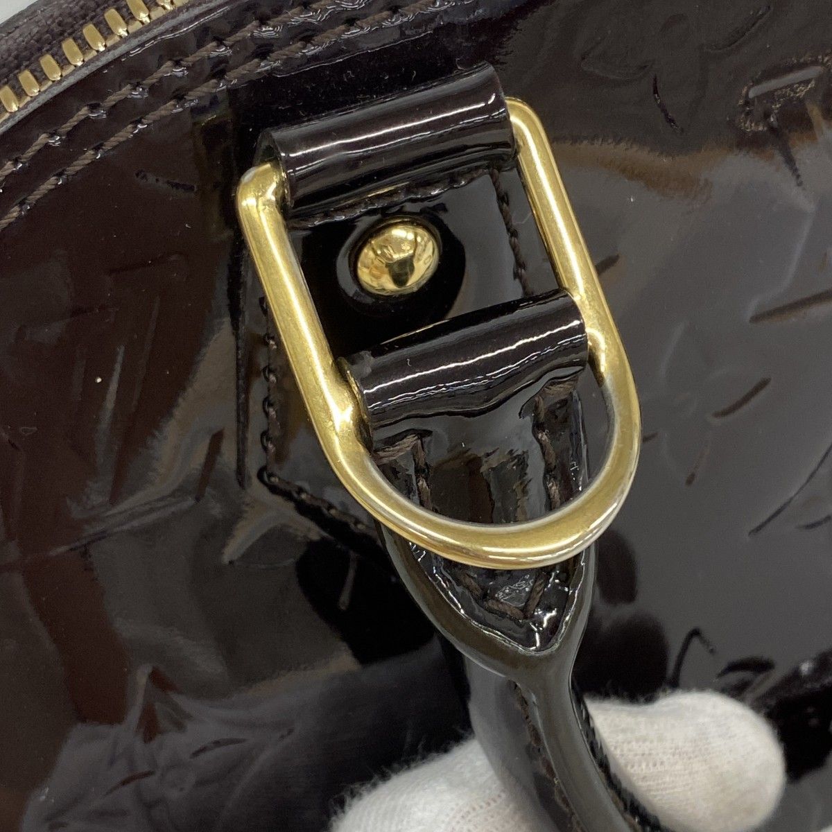 Louis Vuitton Handbag Vernis Alma BB Amarante 2-Way — view 7