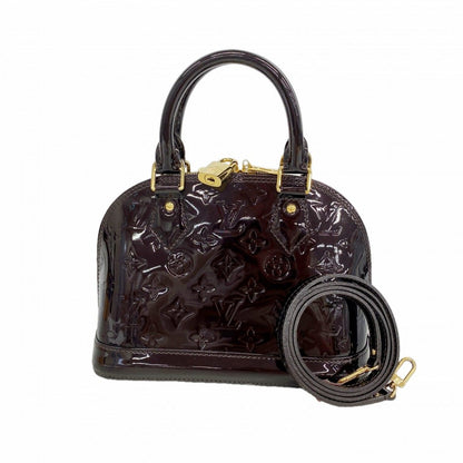 Louis Vuitton Handbag Vernis Alma BB Amarante 2-Way