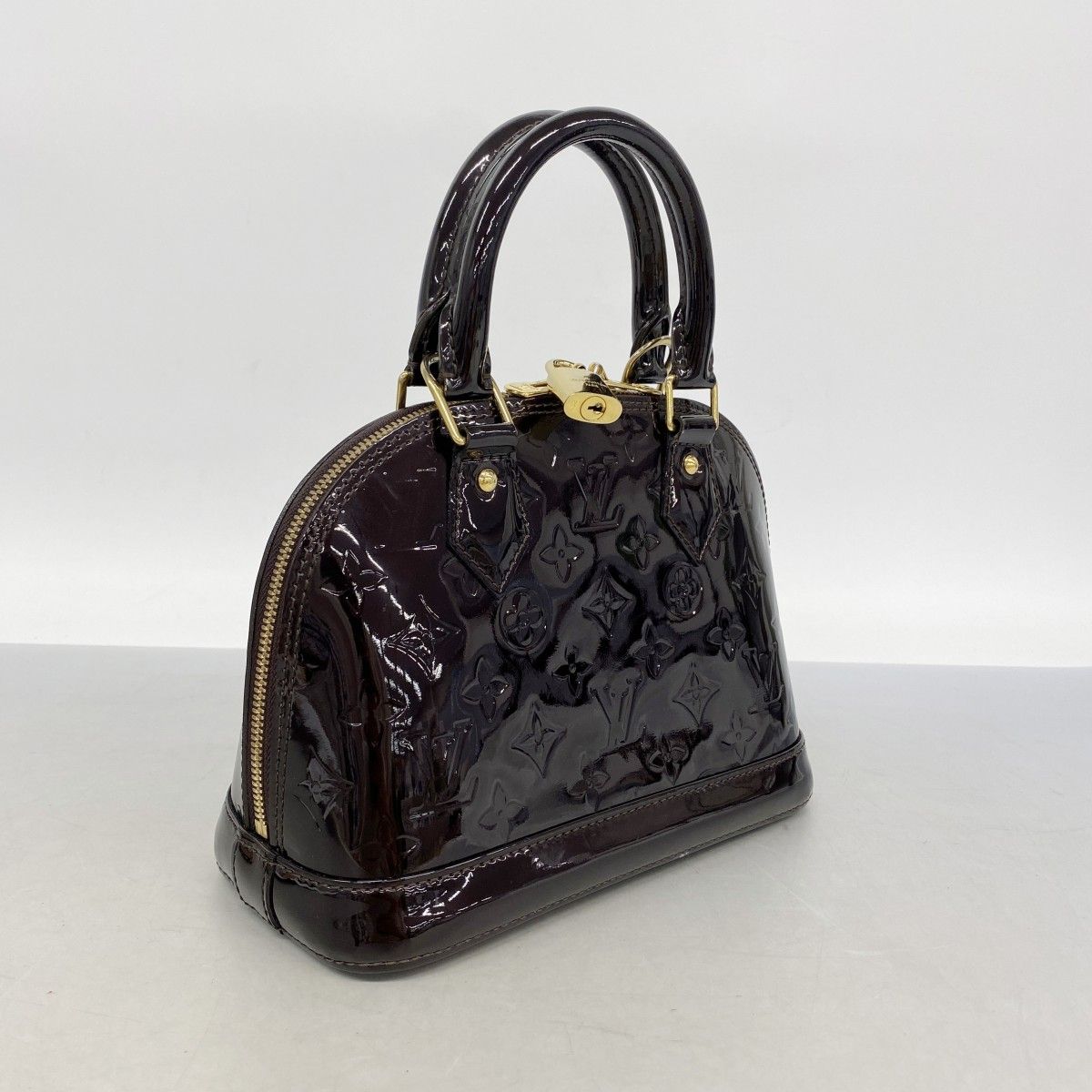 Louis Vuitton Handbag Vernis Alma BB Amarante 2-Way — view 2