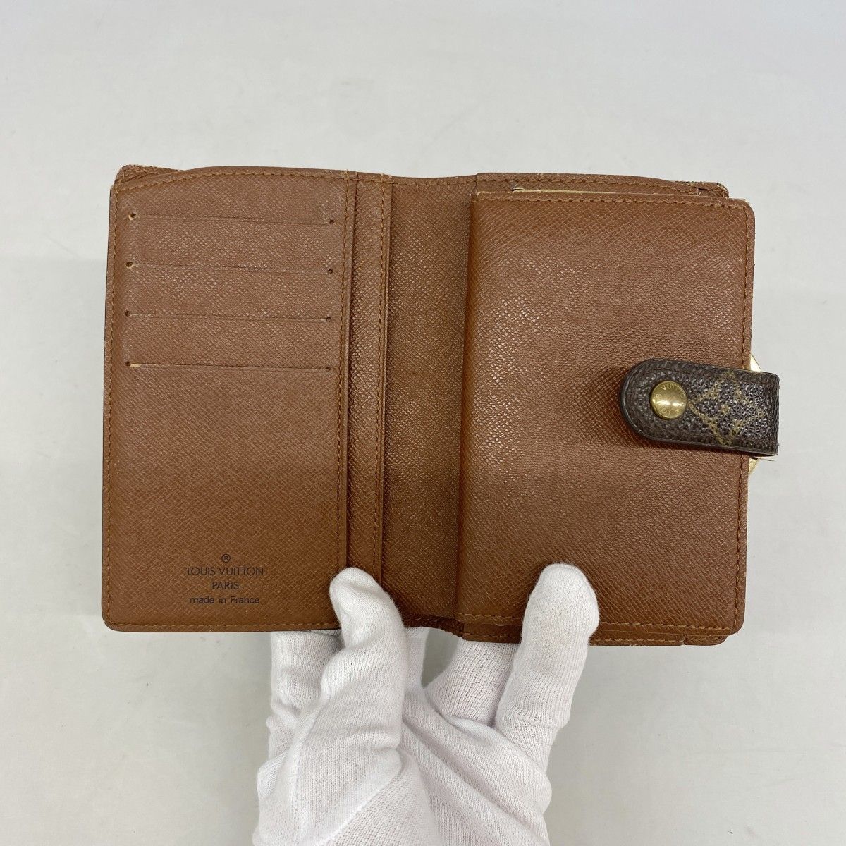 Louis Vuitton Wallet Monogram Porte-Monnaie Vier Viennois Brown — view 3