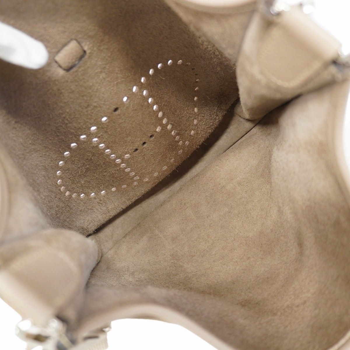Hermes Shoulder Bag Taurillon Clemence Gray Silver — view 4
