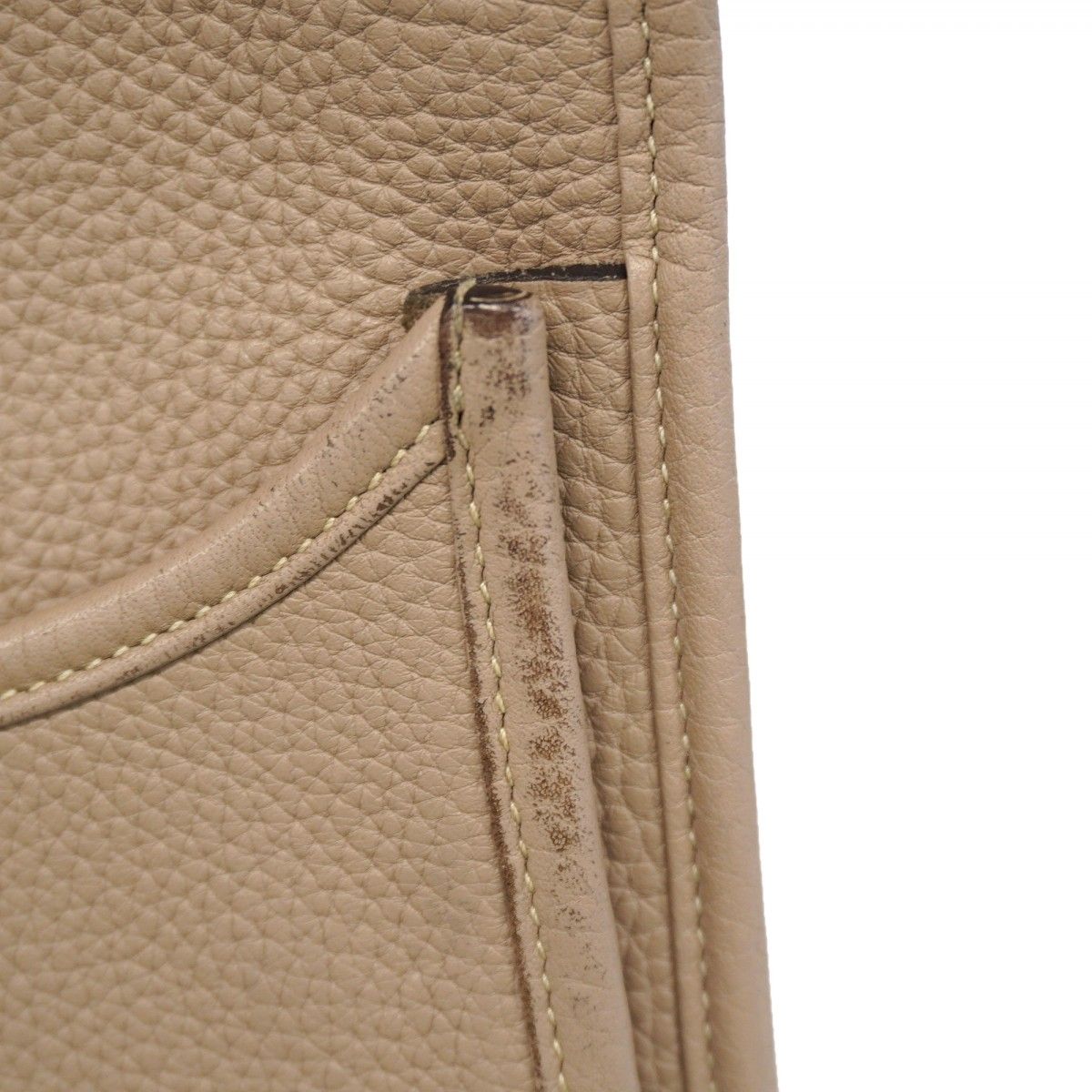 Hermes Shoulder Bag Taurillon Clemence Gray Silver — view 6