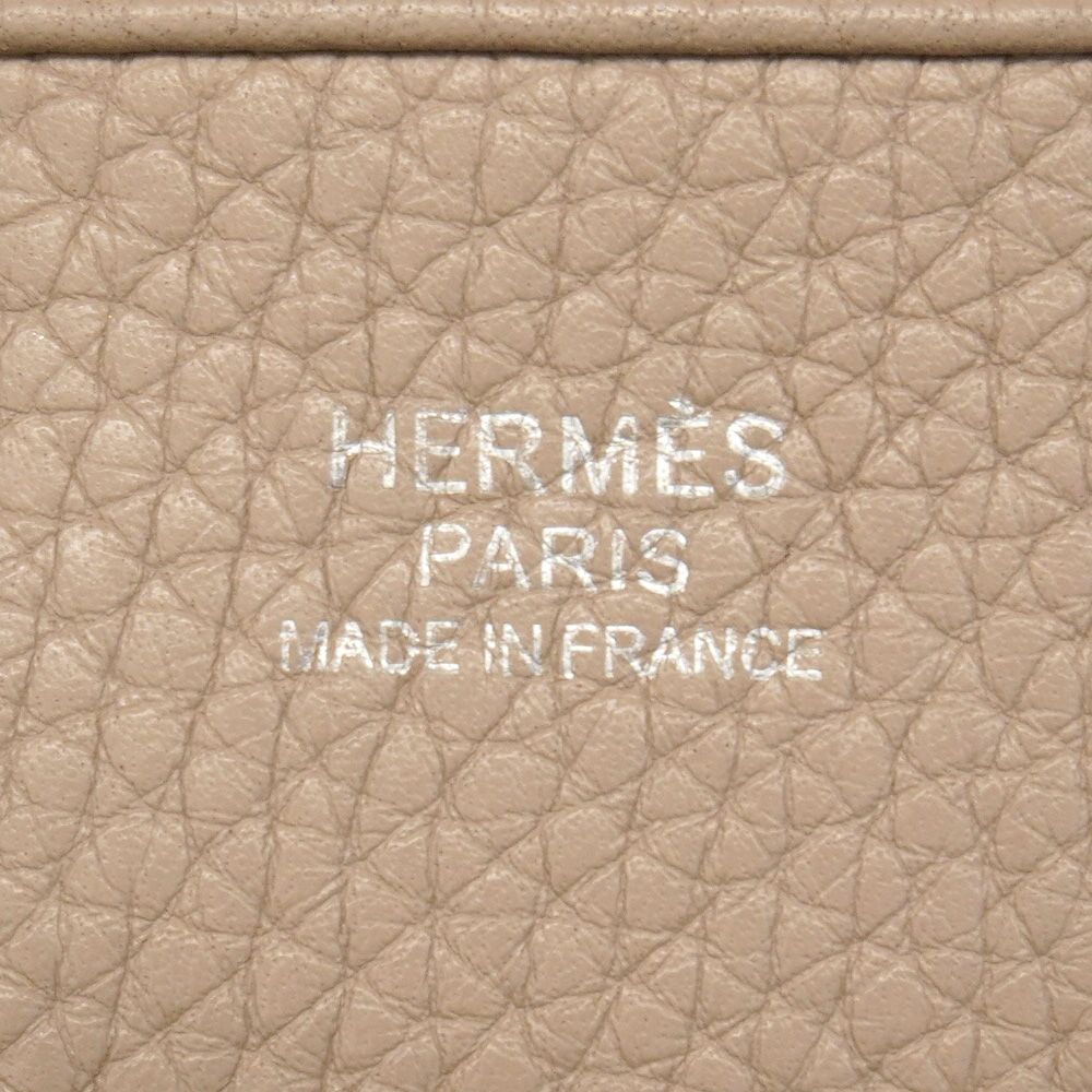 Hermes Shoulder Bag Taurillon Clemence Gray Silver — view 5