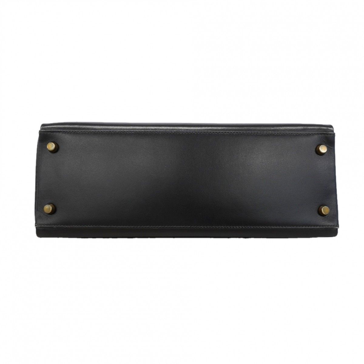 Hermes Handbag Kelly 32 Box Calf Black Gold 2-Way — view 3