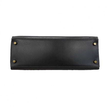 Hermes Handbag Kelly 32 Box Calf Black Gold 2-Way — view 3