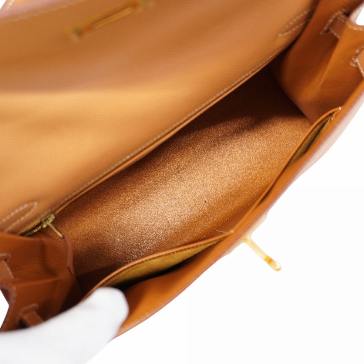 Hermes Handbag Kelly 32 Courchevel Gold 2-Way — view 4