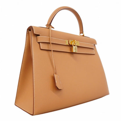 Hermes Handbag Kelly 32 Courchevel Gold 2-Way — view 2
