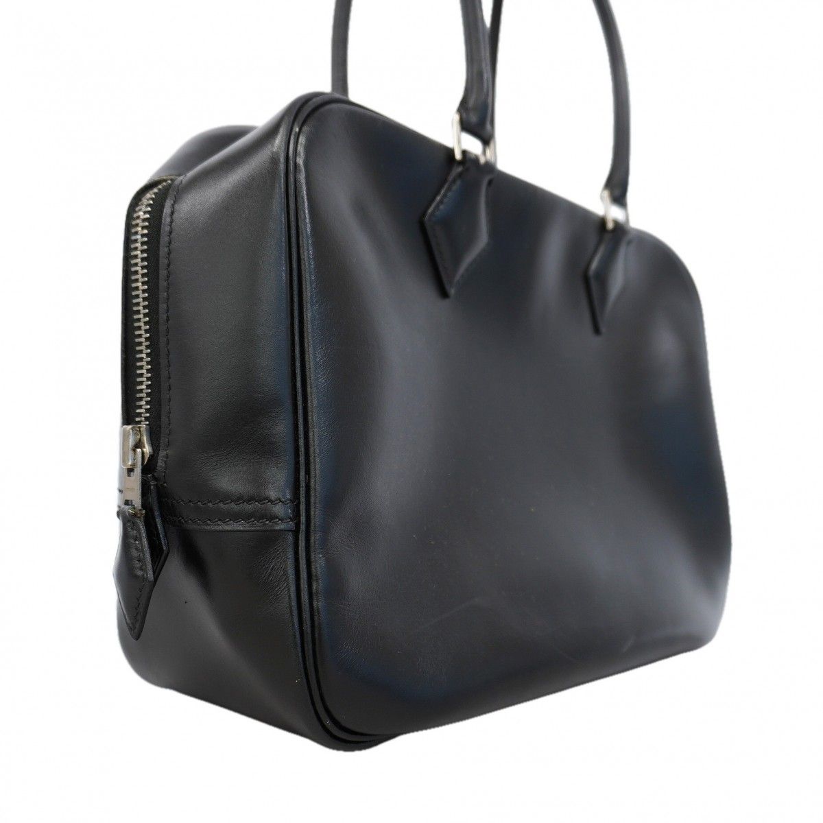 Hermes Handbag 28 Box Calf Black Silver — view 2