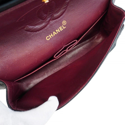 Chanel Shoulder Bag Quilted Lambskin Black Gold — view 4