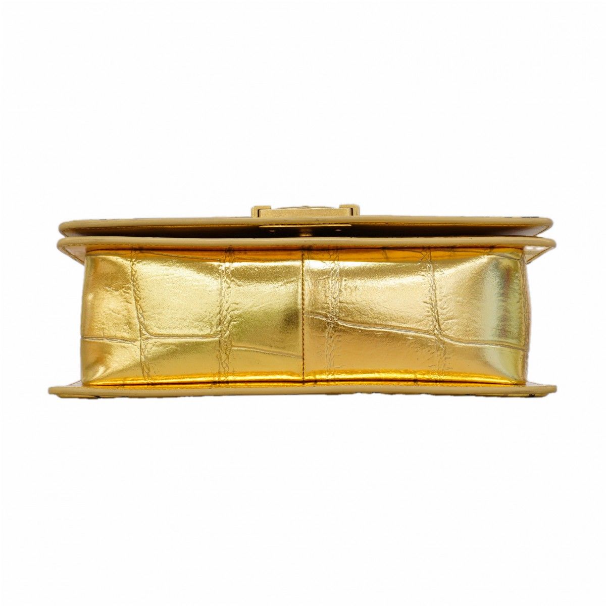 Chanel Shoulder Bag Boy Leather Gold — view 3