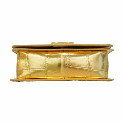 Chanel Shoulder Bag Boy Leather Gold — view 3