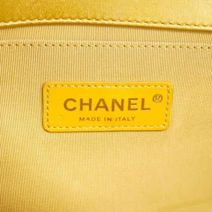 Chanel Shoulder Bag Boy Leather Gold — view 5