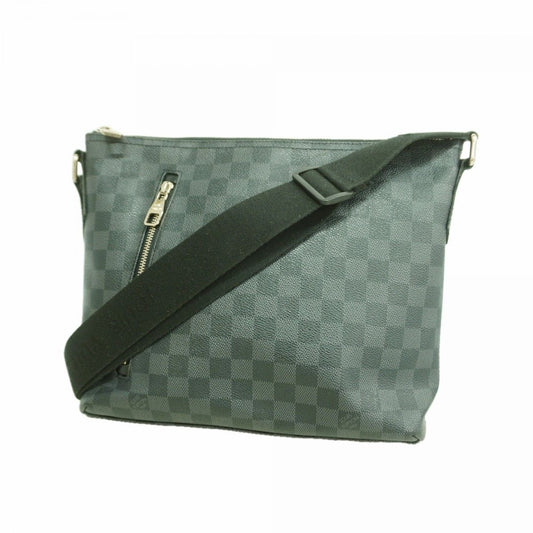 Louis Vuitton Shoulder Bag Damier Graphite PM Black Gray
