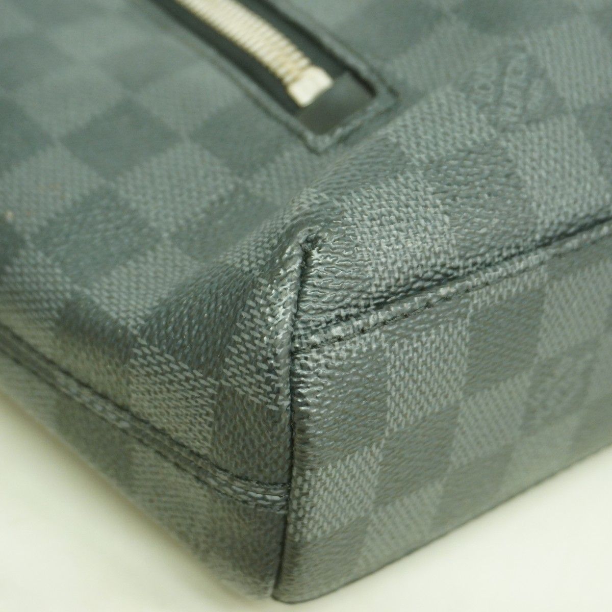 Louis Vuitton Shoulder Bag Damier Graphite PM Black Gray — view 6