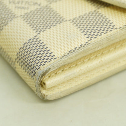 Louis Vuitton Wallet Damier Azur Portefeuille Sarah White — view 5