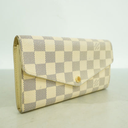 Louis Vuitton Wallet Damier Azur Portefeuille Sarah White — view 2