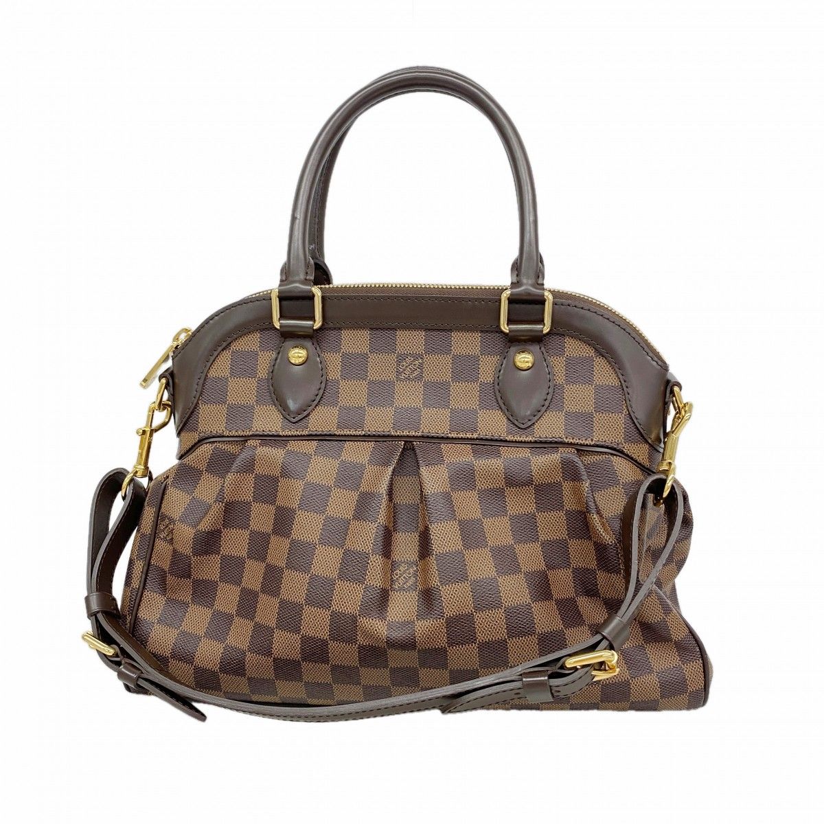 Louis Vuitton Handbag Damier Trevi PM Ebene 2-Way