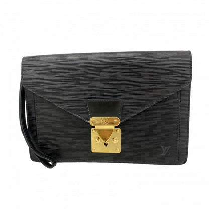Louis Vuitton Clutch Epi Pochette Series Dragonne Noir
