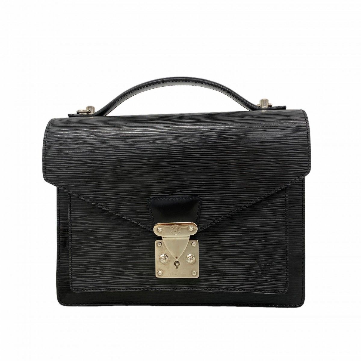 Louis Vuitton Handbag Epi Monceau 28 Noir