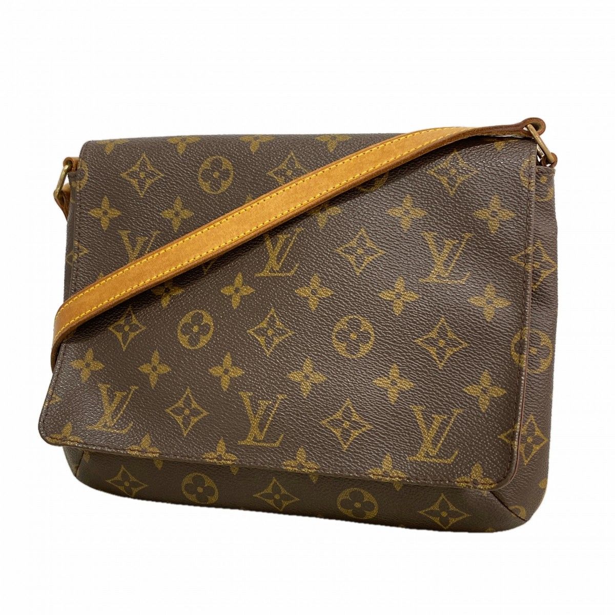Louis Vuitton Shoulder Bag Monogram Musette Tango Short Strap Brown