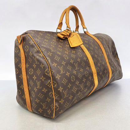 Louis Vuitton Boston Bag Monogram Keepall Bandouliere 55 Brown — view 2