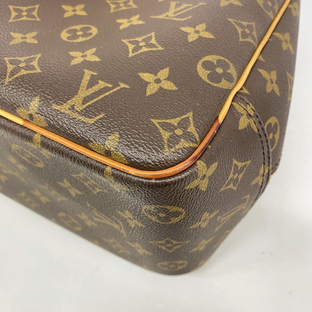 Louis Vuitton Handbag Monogram Deauville Brown — view 6