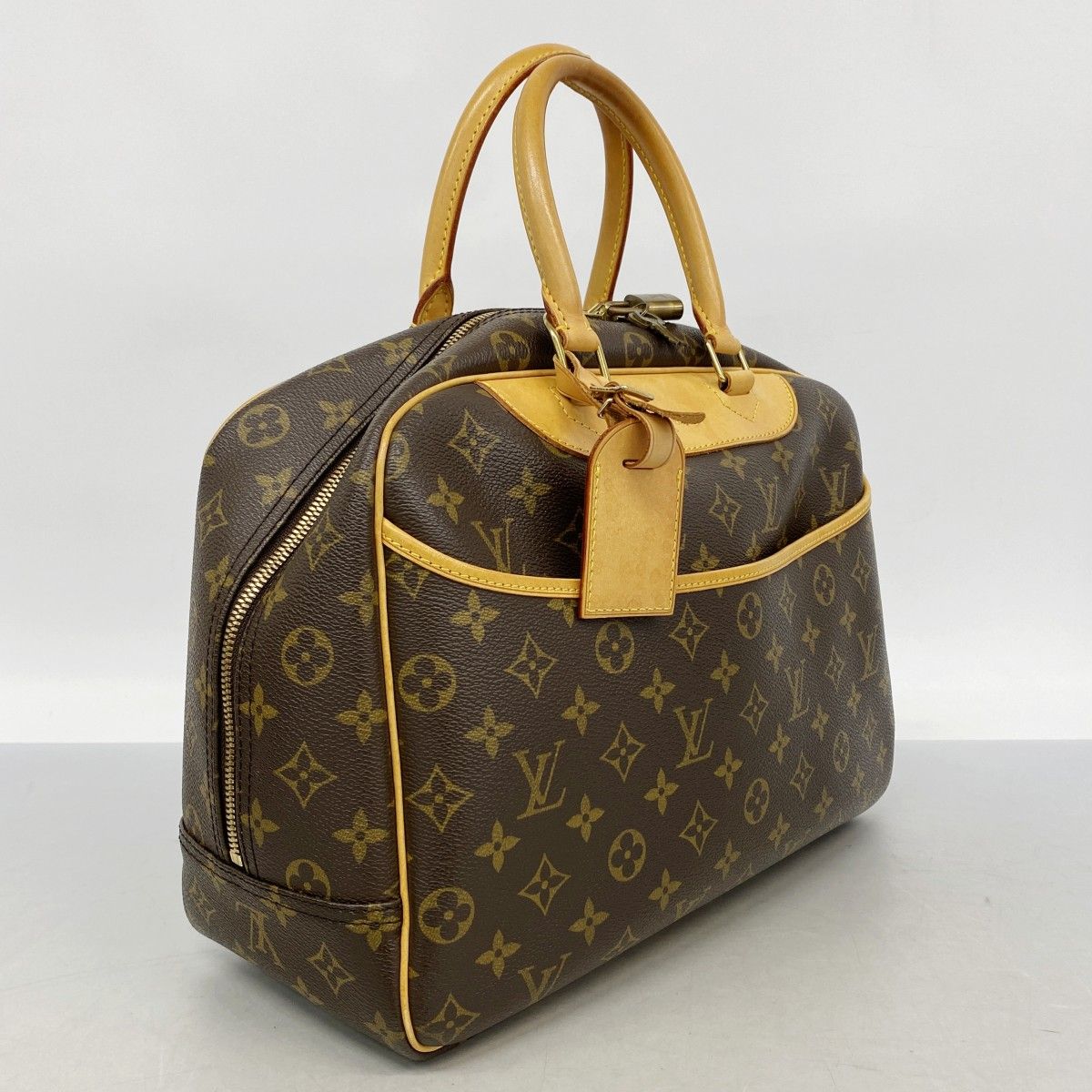 Louis Vuitton Handbag Monogram Deauville Brown — view 2