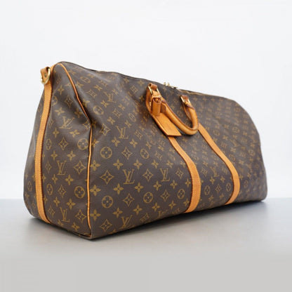 Louis Vuitton Boston Bag Monogram Keepall Bandouliere 60 Brown — view 2