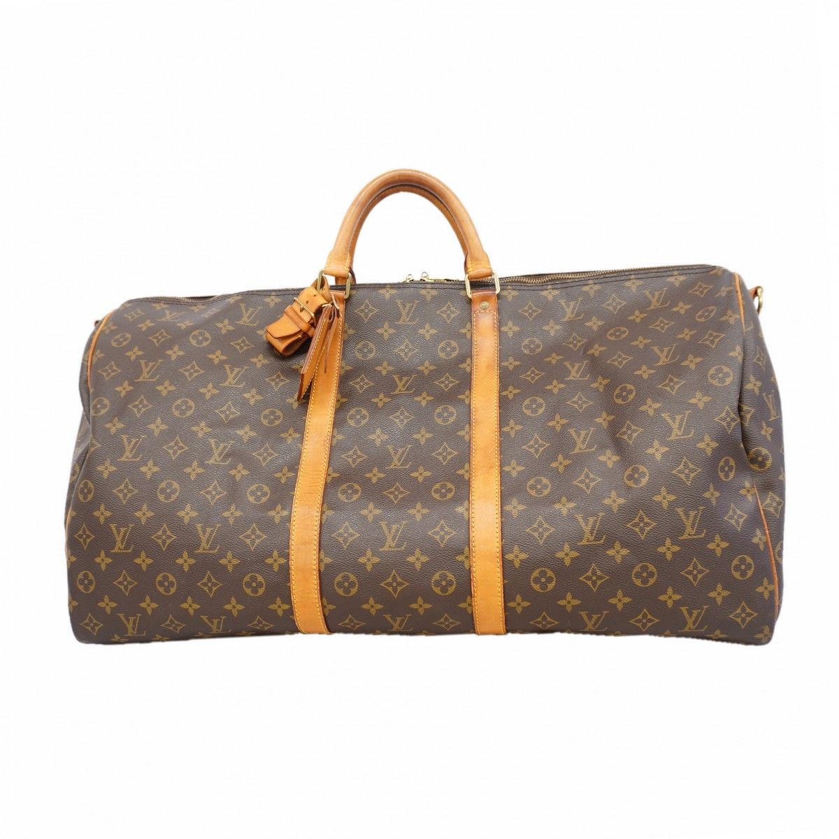 Louis Vuitton Boston Bag Monogram Keepall Bandouliere 60 Brown