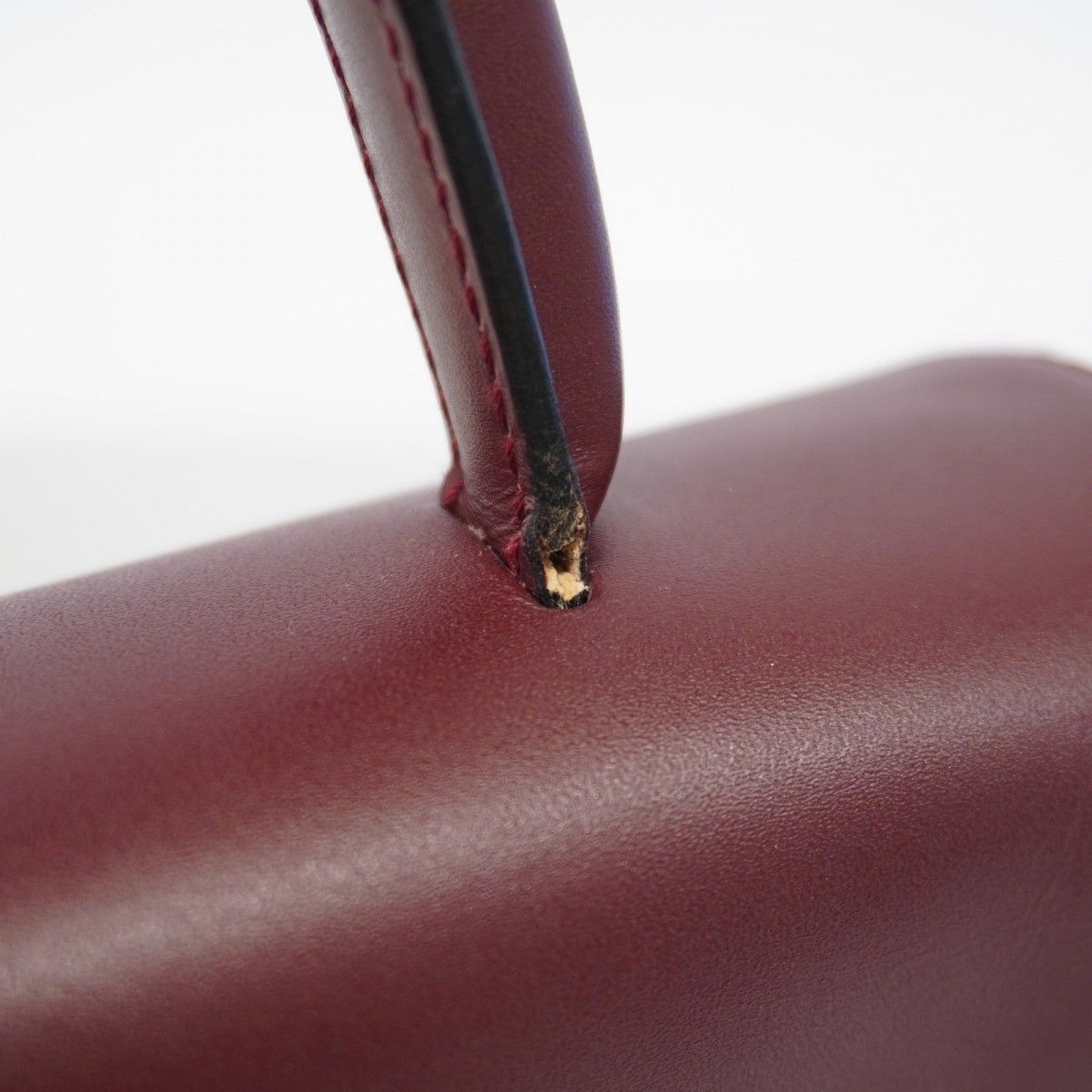 Cartier Handbag Must Leather Bordeaux Gold — view 8