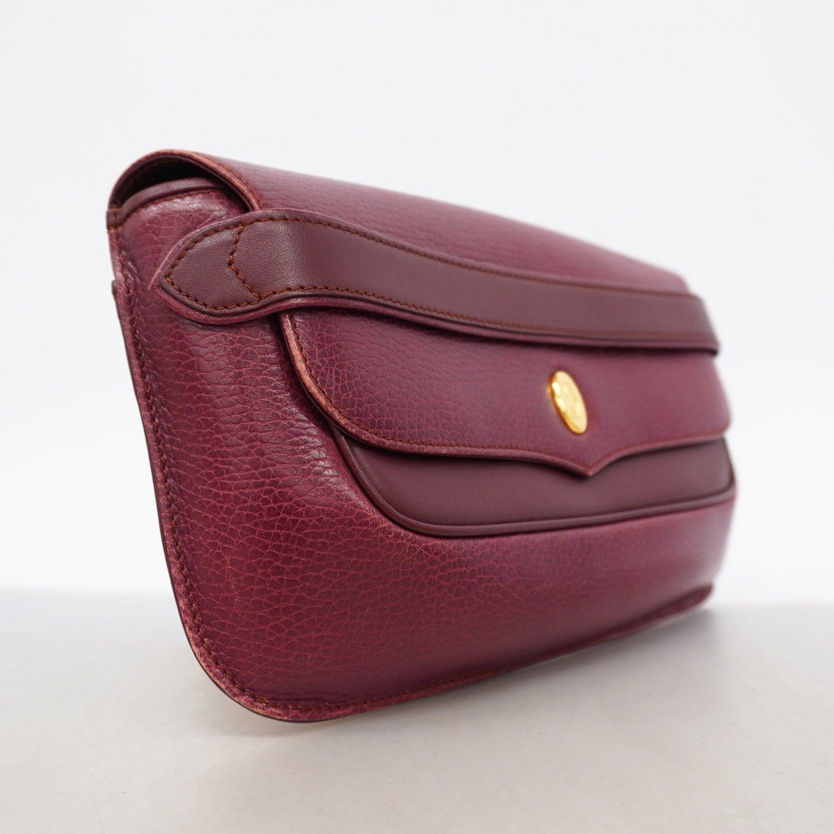 Cartier Clutch Must Leather Bordeaux Gold — view 2