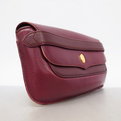 Cartier Clutch Must Leather Bordeaux Gold — view 2