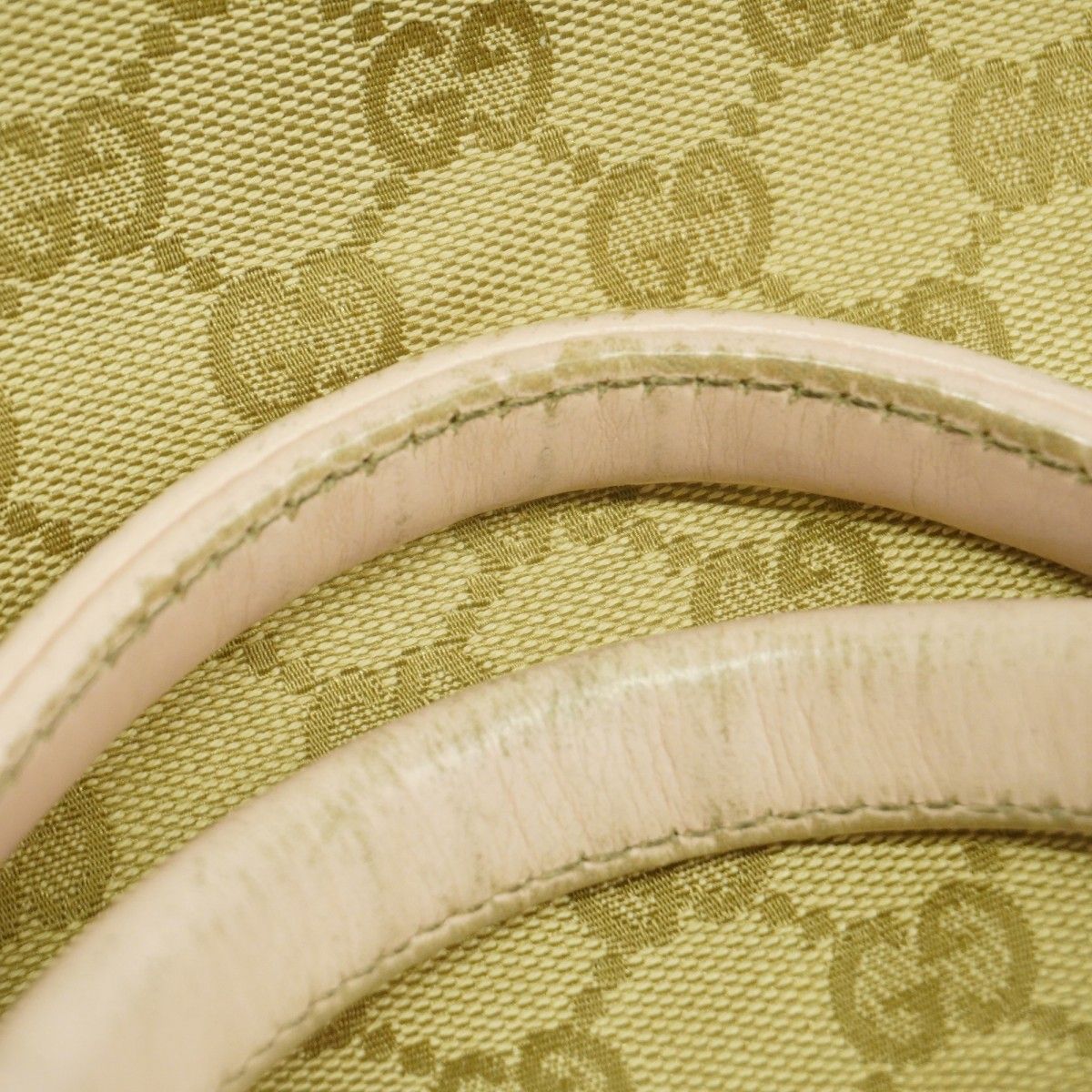 Gucci Handbag GG Canvas Beige Gold — view 7