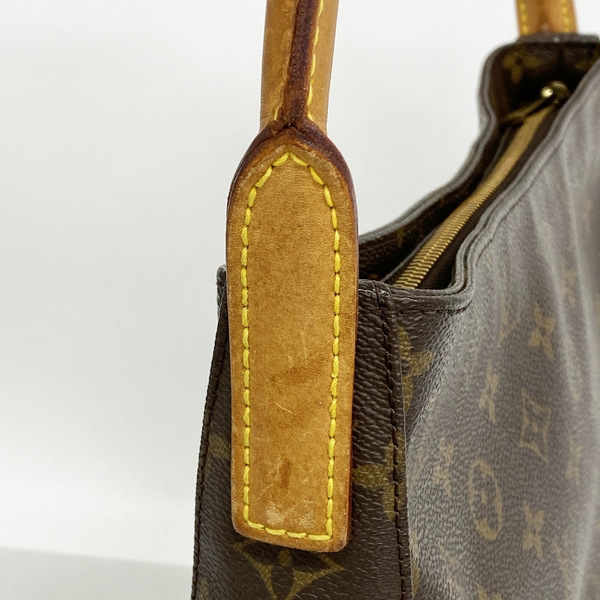 Louis Vuitton Shoulder Bag Monogram Looping GM Brown — view 8