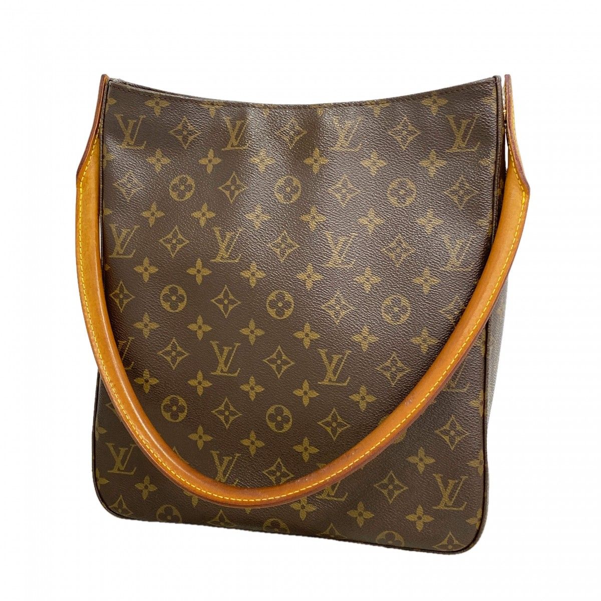 Louis Vuitton Shoulder Bag Monogram Looping GM Brown