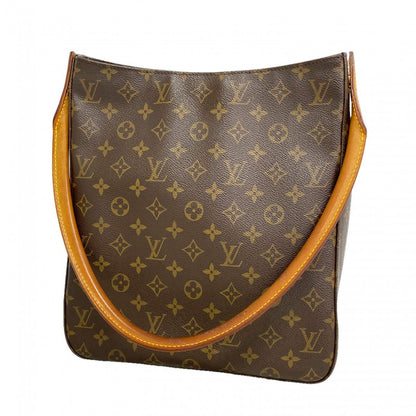 Louis Vuitton Shoulder Bag Monogram Looping GM Brown