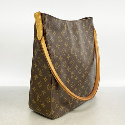 Louis Vuitton Shoulder Bag Monogram Looping GM Brown — view 2