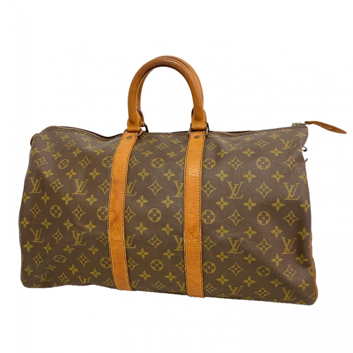Louis Vuitton Boston Bag Monogram Keepall 45 Brown