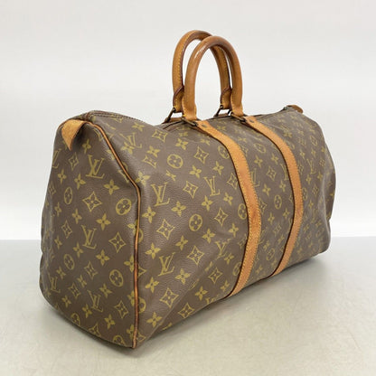 Louis Vuitton Boston Bag Monogram Keepall 45 Brown — view 2