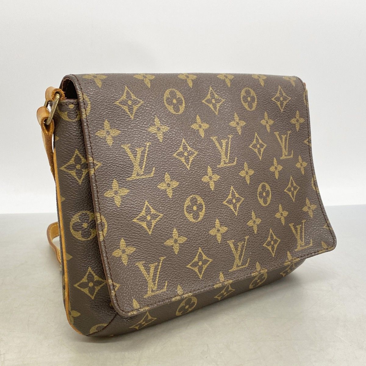 Louis Vuitton Shoulder Bag Monogram Musette Tango Short Strap Brown — view 2