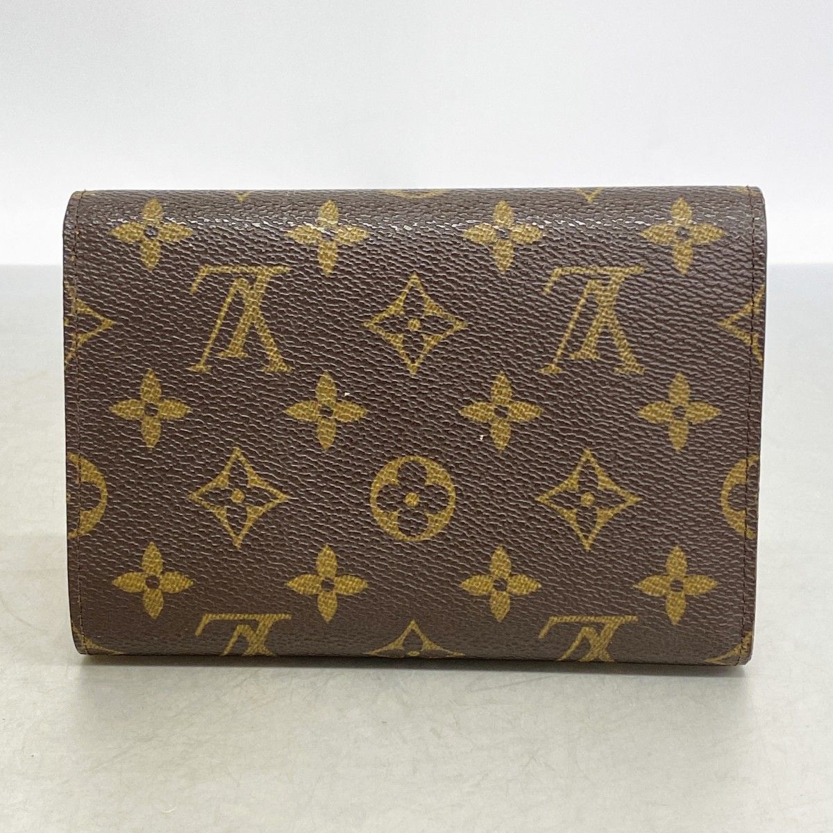Louis Vuitton Tri Foldwallet Monogram Porto Brown Wallet — view 8