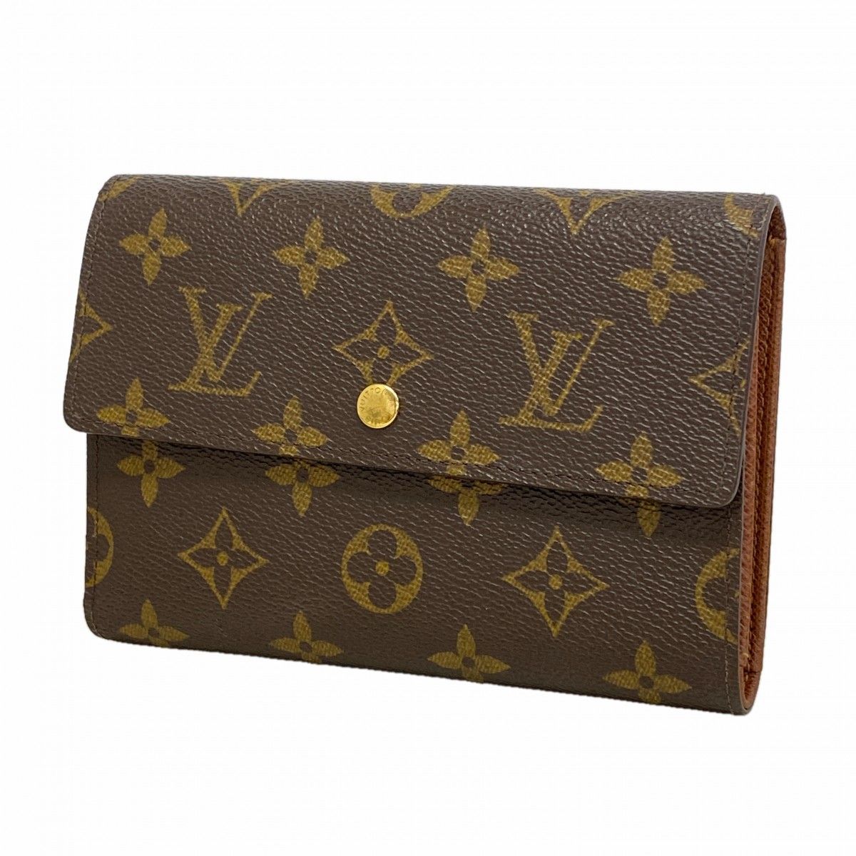 Louis Vuitton Tri Foldwallet Monogram Porto Brown Wallet